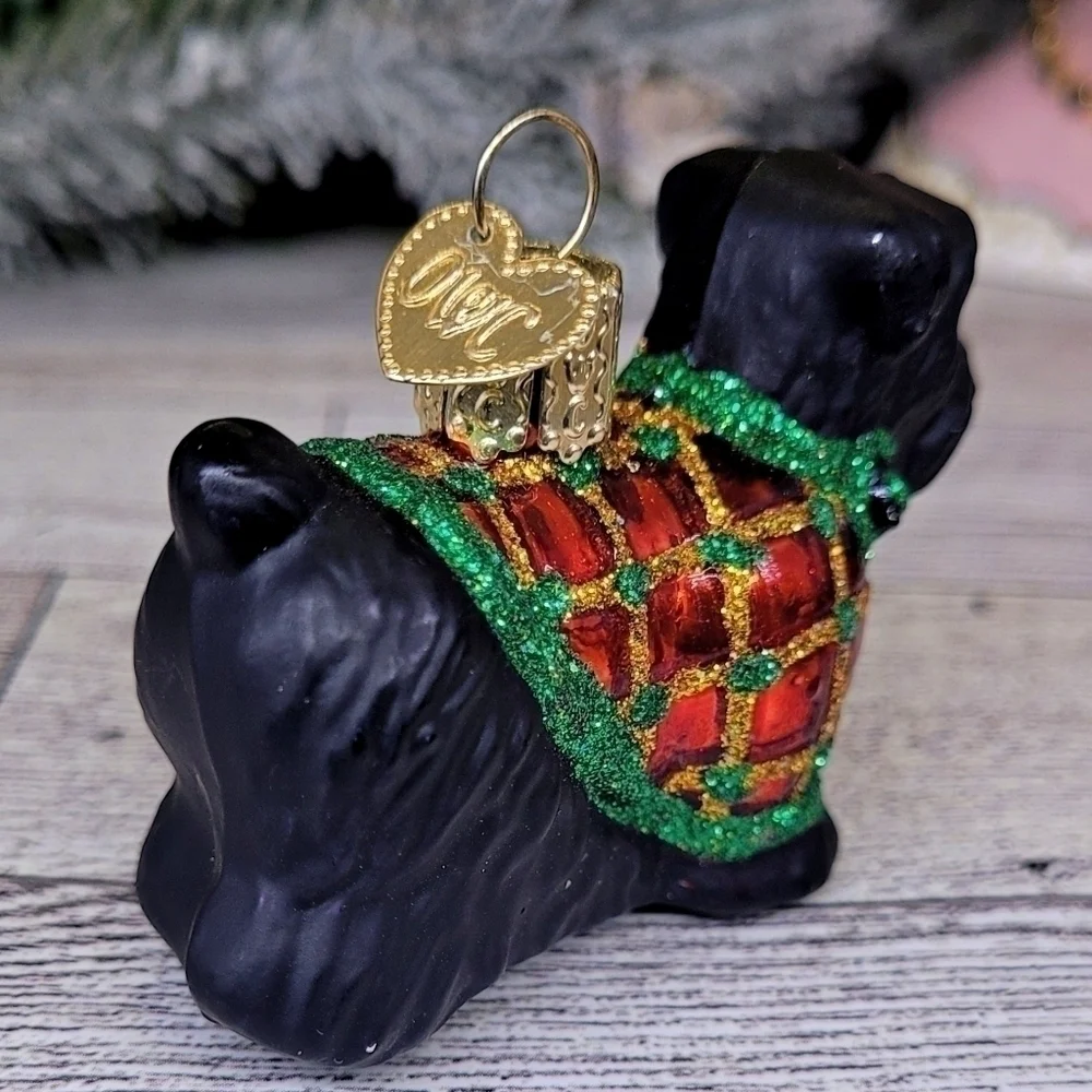 🎈4/$25 Old world christmas glass scottie dog christmas ornament